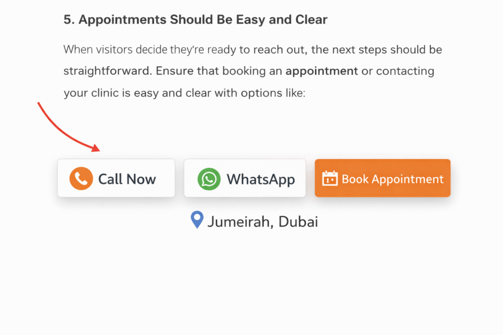 speech therapy website Dubai contact and booking section